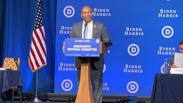 Jaime-Harrison-DNC-chair-DNC-winter-meeting-Philadelphia-Feb.-4-2023.jpg